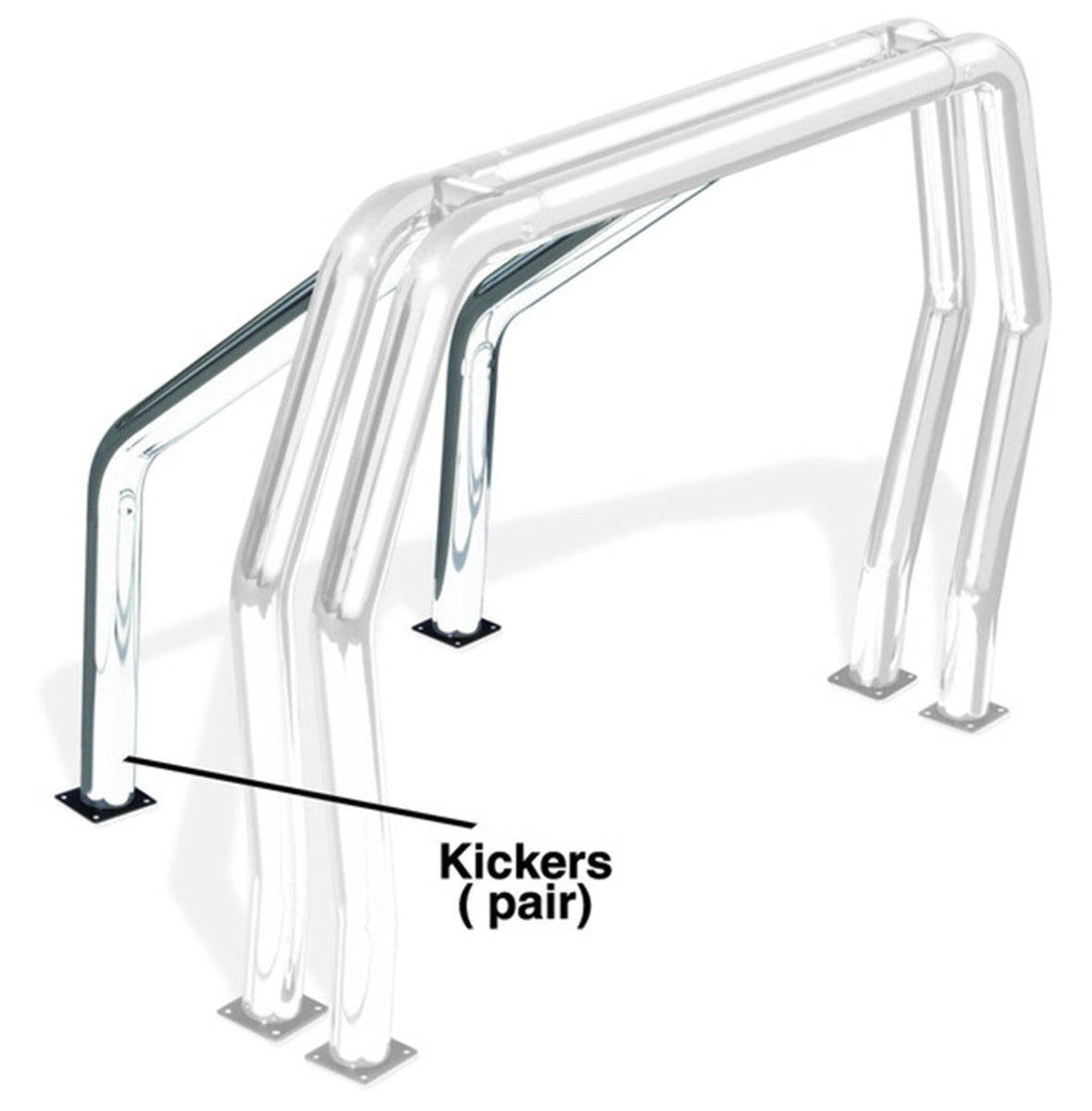 Go Rhino 9370PS Rhino Bed Bar, Kickers Stainless