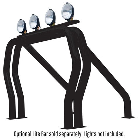 Go Rhino 9809560DSB RHINO! Bed Bar - Complete kit: Main bar + Kickers