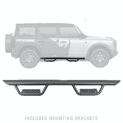 Go Rhino D24129T Dominator Extreme D2 SideSteps - Complete Kit: SideStep + Brackets