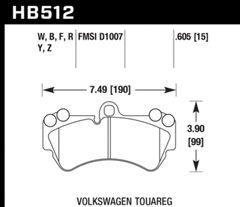 HAWK Performance Ceramic Disc Brake Pad (Front)