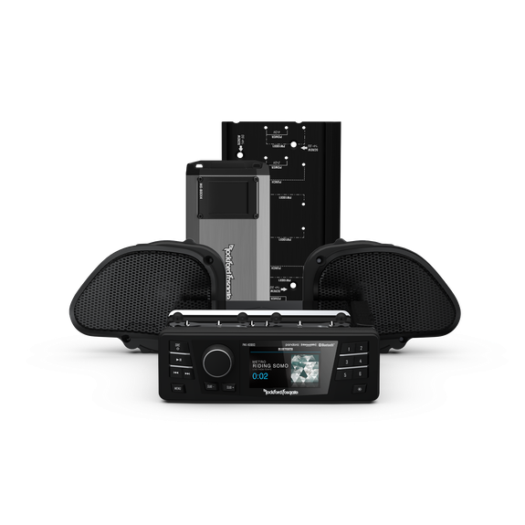 Rockford Fosgate HD9813RG-PMX-STG2 1998-2013 Harley-Davidson Road Glide PMX Stage-2 Kit HD9813RG-PMX-STG2