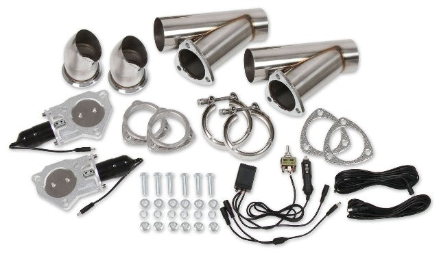 Hooker 11051HKR 2.5IN ELECTRIC EXHAUST CUT-OUTS DUAL
