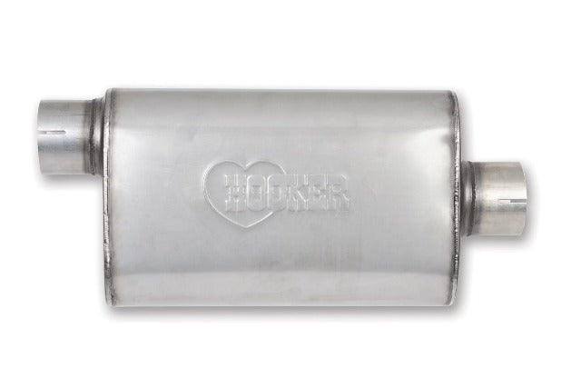 Hooker 21644HKR MUFFLER, HOOKER, 304SS, OFFSET/OFFSET, 2