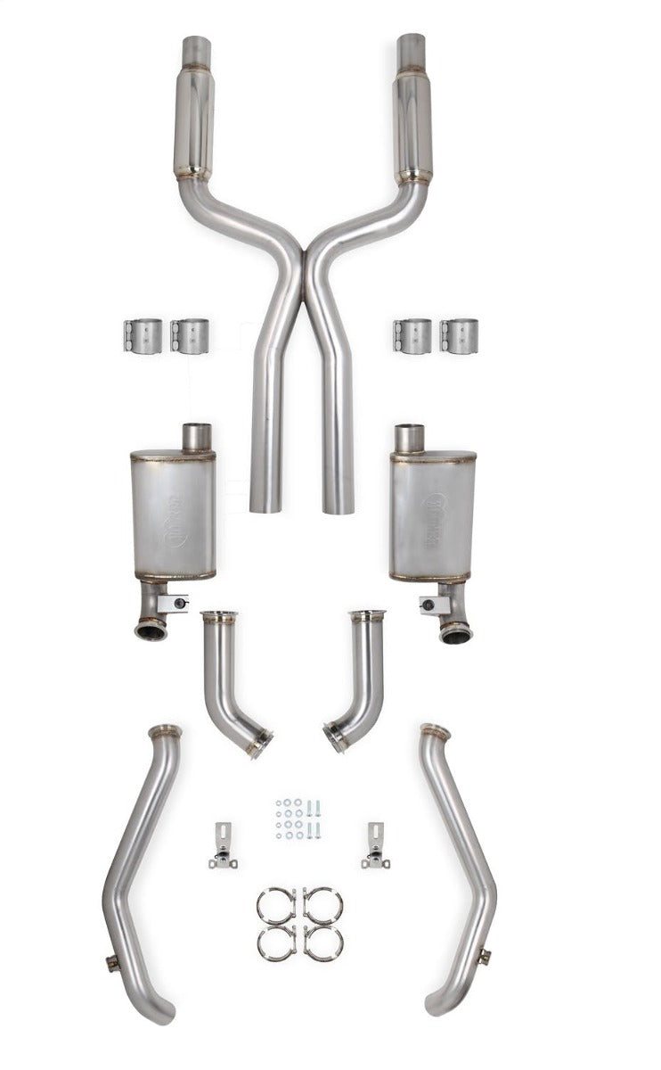Hooker 705013131RHKR BRUSHED 67-69 F-BODY LS EXHAUST DSE W/RE