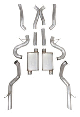 Hooker 705013142RHKR 1979-93 MUSTANG EXHAUST SYSTEM, 3.0 IN,