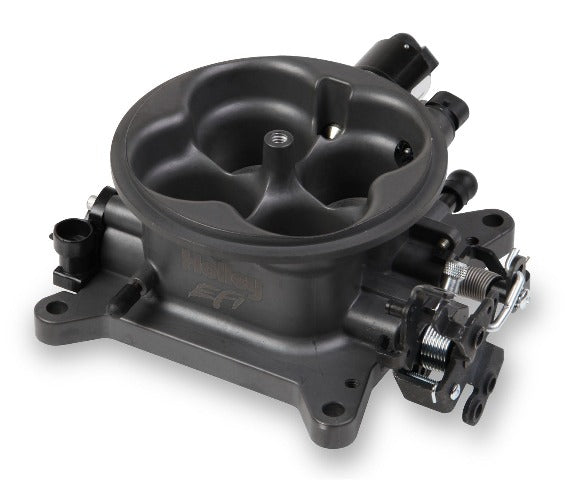 Holley EFI 112-587 MPFI THROTTLE BODY -  HARD CORE GRAY