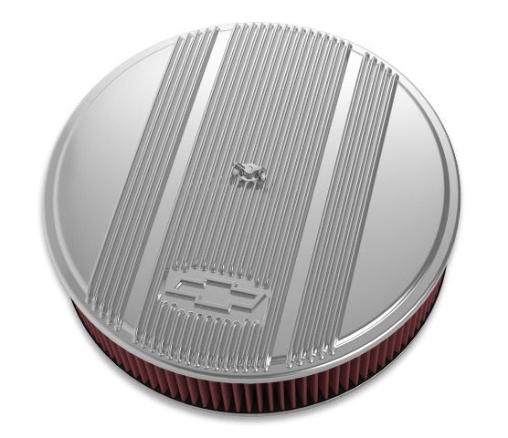 Holley 120-174 BOWTIE AIR CLNR,FINNED,14X3 PREM POL
