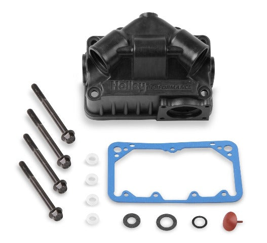 Holley 134-73HB SEC ALUM V BOWL WITH PUMP KIT - HARD COR