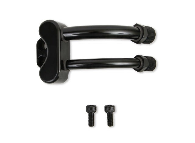 Holley 199-201BK LINE ADAPTR-MNFLD FOR SD7 A/C COMP-BLACK