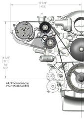 Holley 20-142 COMP HI PASS BKT KIT, LS/LT, W/SD7-NATUR