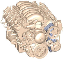 Holley 20-155 LO ACC DRV BKT KIT, LS, W/O A/C-NATURAL