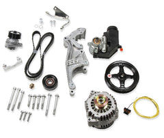 Holley 20-156 COMP LO ACC DRV BKT KIT, LS, W/O A/C-NAT
