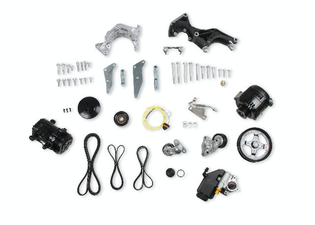 Holley 20-162P COMP LO PASS A/C BKT KIT, LS, W/SD7-POLI