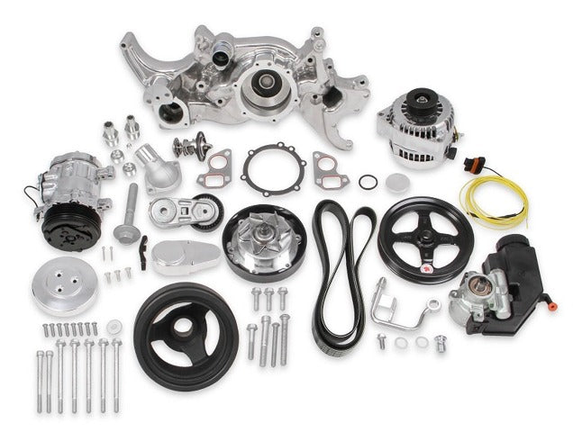 Holley 20-185P COMP MID-MT ACC SYSTEM, LS-POLISHED