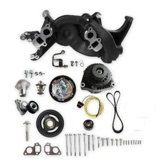 Holley 20-187BK COMP MID-MT SYSTEM, LS WP ALT-BLACK