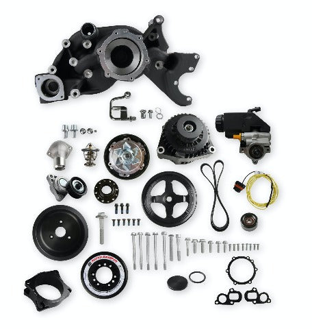Holley 20-201BK COMP MID-MT PREM SYSTEM, LT WP ALT PS-BL