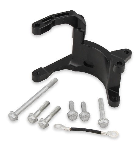 Holley 20-210B LT4 DRY SUMP A/C BRKT BLACK FINISH
