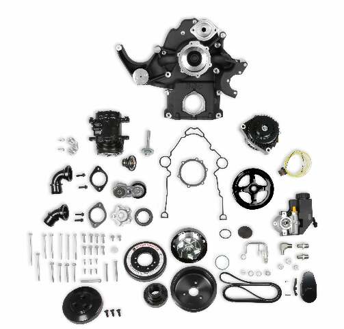 Holley Chrysler, Dodge, Jeep, Plymouth... Accessory Drive Component Mount Set 20-293BK