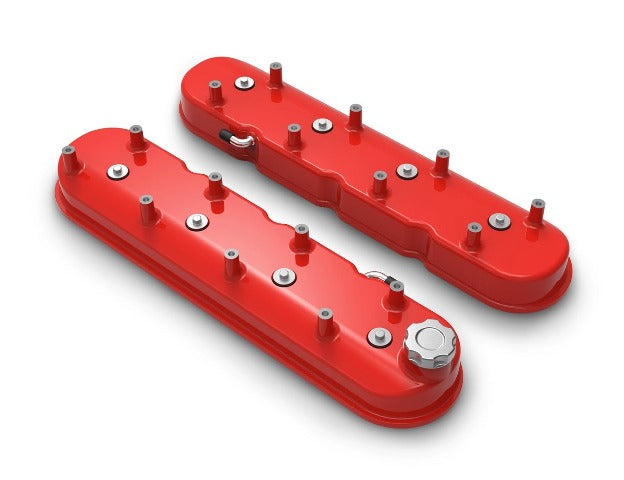 Holley 241-113 VALVE COVER, TALL LS GLOSS RED FINISH