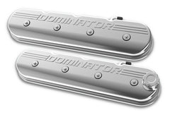 Holley 241-119 VALVE COVER, TALL LS, POLISHED W/ DOMINA