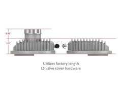 Holley 241-130 LS VALVE COVERS VINTAGE FINNED NATURAL