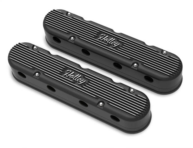 Holley 241-172 2-PIECE CAST ALUM. V/C, SATIN BLK FINSH