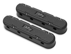 Holley 241-172 2-PIECE CAST ALUM. V/C, SATIN BLK FINSH
