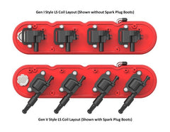 Holley 241-174 2-PIECE CAST ALUM. V/C, GLOSS RED FINISH