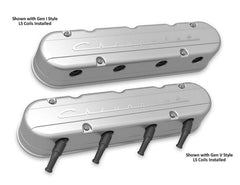 Holley 241-175 2-PIECE VALVE COVER GM LS CHEVROLET LOGO