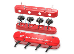 Holley 241-179 2-PIECE VALVE COVER GM LS CHEVROLET LOGO