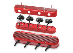 Holley 241-184 2-PIECE CAST ALUM. V/C,GLOSS RED FINISH