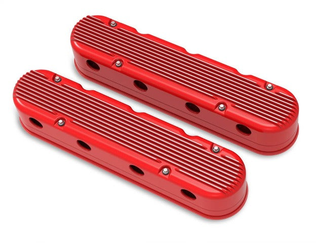 Holley 241-184 2-PIECE CAST ALUM. V/C,GLOSS RED FINISH