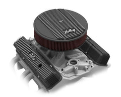 Holley 241-242 SBC HOLLEY VALVE COVERS,FINNED,W/EMIS,BL