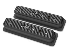 Holley 241-247 SBC VALVE COVERS CENTER-BOLT FINNED NON-