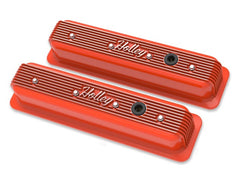 Holley 241-249 SBC VALVE COVERS CENTER-BOLT FINNED NON-