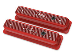 Holley 241-250 SBC VALVE COVERS CENTER-BOLT FINNED NON-