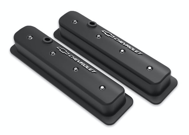 Holley 241-292 GM MUSCLE SBC CENTER BOLT V/C,FINNED,BLK
