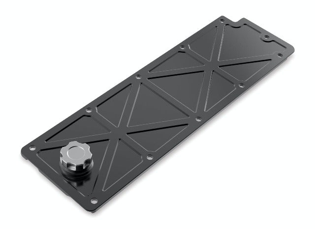 Holley 241-362 VALLEY COVER TRUSSED SATN BLK W/OIL FILL