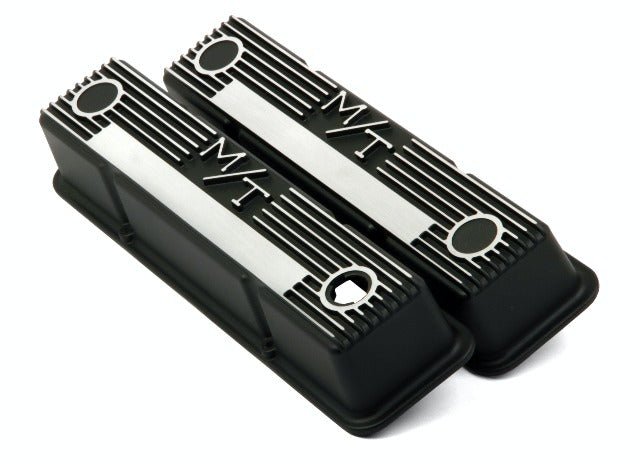 Holley 241-83 VALVE COVER, M/T SBC, BLACK KRINKLE
