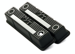 Holley 241-83 VALVE COVER, M/T SBC, BLACK KRINKLE