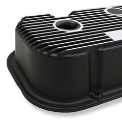 Holley 241-85 VALVE COVER, M/T BBC, BLACK KRINKLE