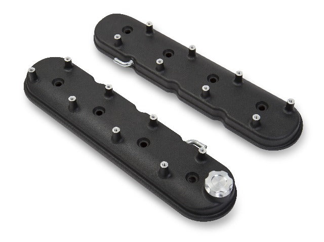Holley 241-91 VALVE COVER, LS BLACK KRINKLE FINISH