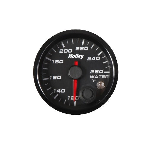 Holley 26-602 2-1/16 HOLLEY WATER TEMP GAUGE-BLK