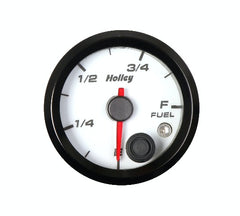 Holley 26-614W 2-1/16 HOLLEY FUEL LEVEL GAUGE-WHT