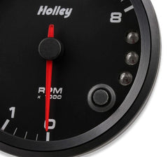 Holley 26-615 3-3/8 HOLLEY 8K TACH W/SHFT LGT-BLK