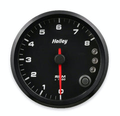 Holley 26-615 3-3/8 HOLLEY 8K TACH W/SHFT LGT-BLK
