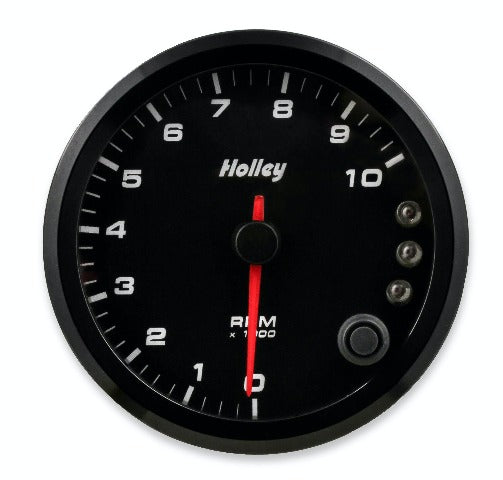 Holley 26-617 3-3/8 HOLLEY 10K TACH W/SHFT LGT-BLK
