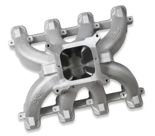 Holley 300-256 INTAKE MNFD CATHEDRAL SPLIT SGL-PLN CARB