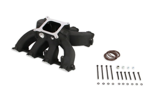 Holley 300-291BK INTAKE MNFLD LS3 SPLIT SGL-PLN CARB-BLAC