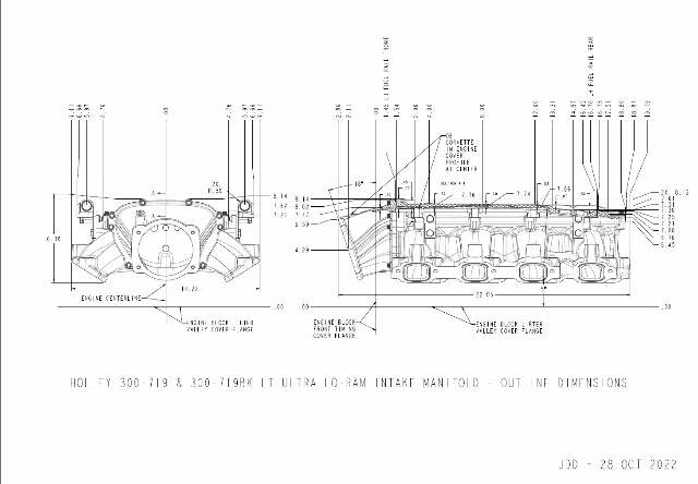 Holley EFI Engine Intake Manifold Kit 300-719